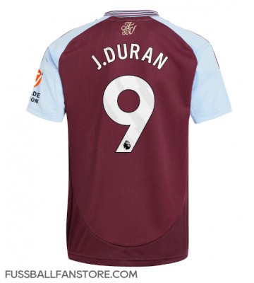 Aston Villa Jhon Duran #9 Replik Heimtrikot 2024-25 Kurzarm